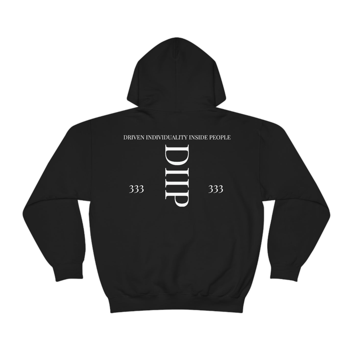 DIIP ART (white font ) Unisex Heavy Blend™ Hooded Sweatshirt