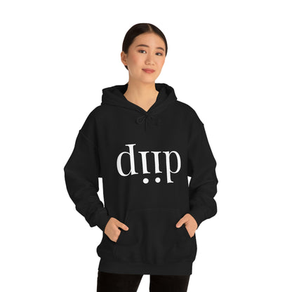 DIIP ART (white font ) Unisex Heavy Blend™ Hooded Sweatshirt