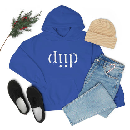 DIIP ART (white font ) Unisex Heavy Blend™ Hooded Sweatshirt