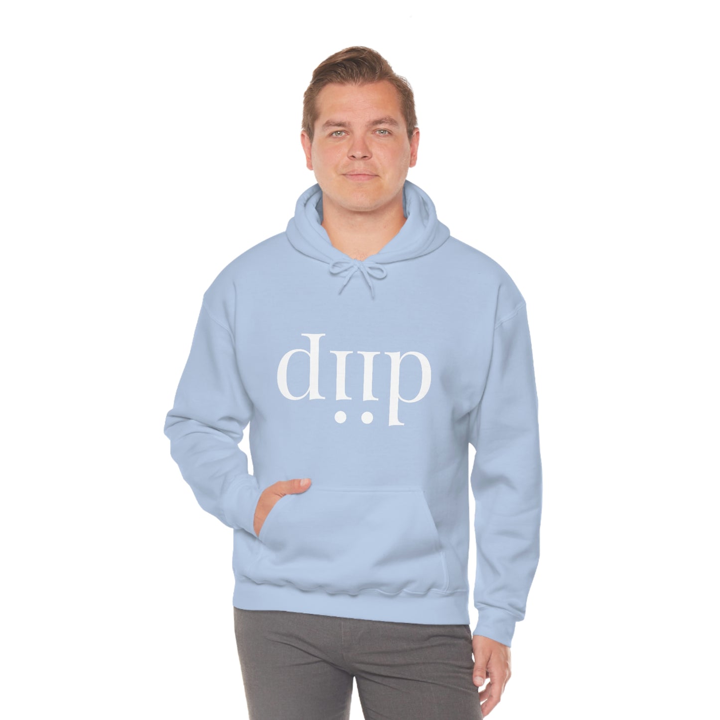 DIIP ART (white font ) Unisex Heavy Blend™ Hooded Sweatshirt