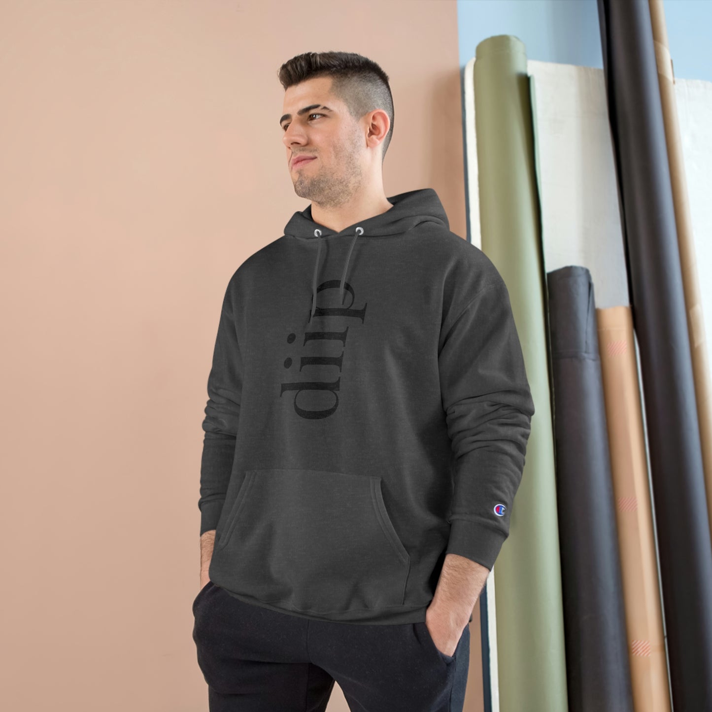 DIIP Champion Hoodie (black ink)