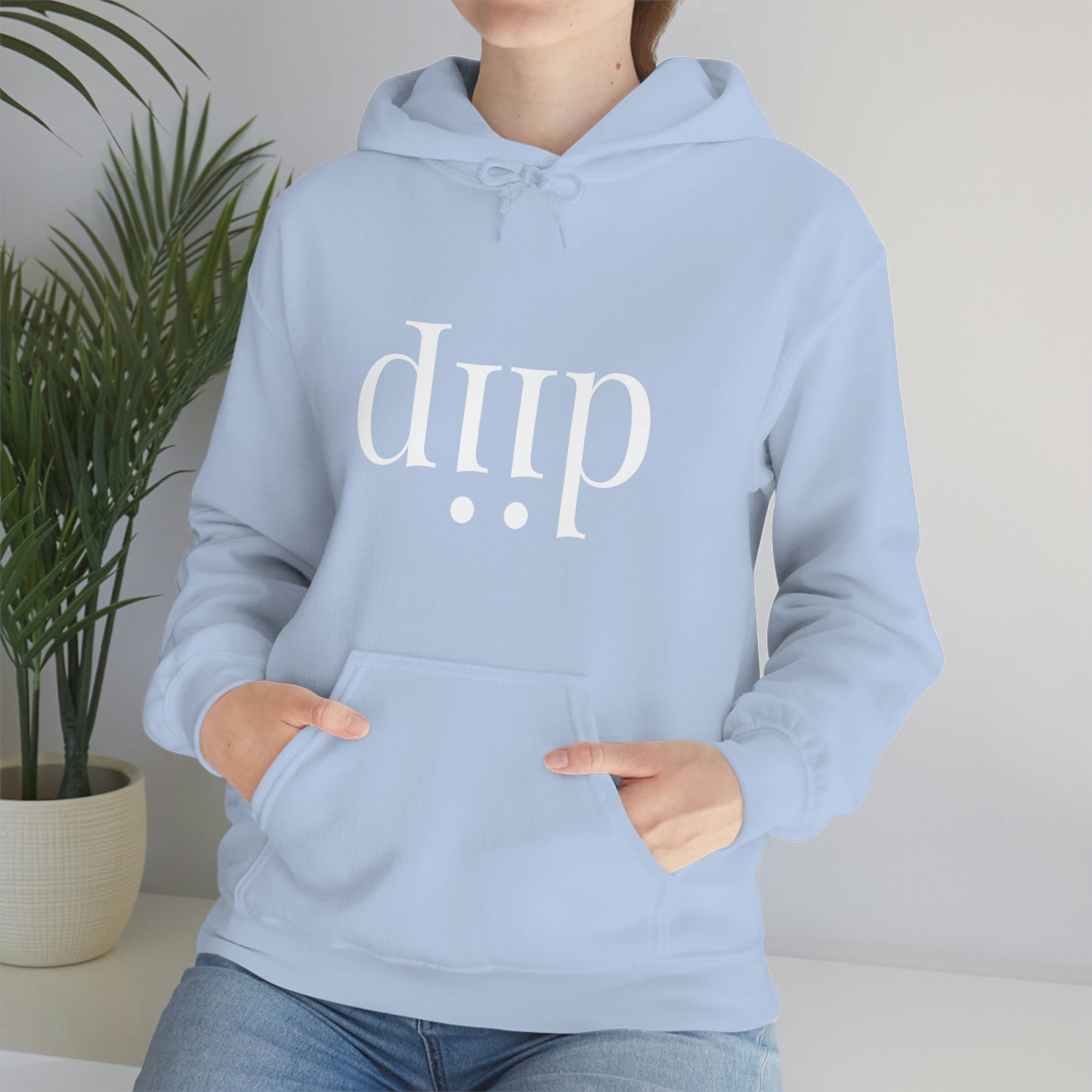 DIIP ART (white font ) Unisex Heavy Blend™ Hooded Sweatshirt