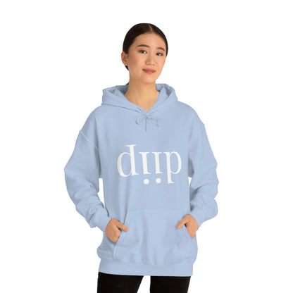 DIIP ART (white font ) Unisex Heavy Blend™ Hooded Sweatshirt