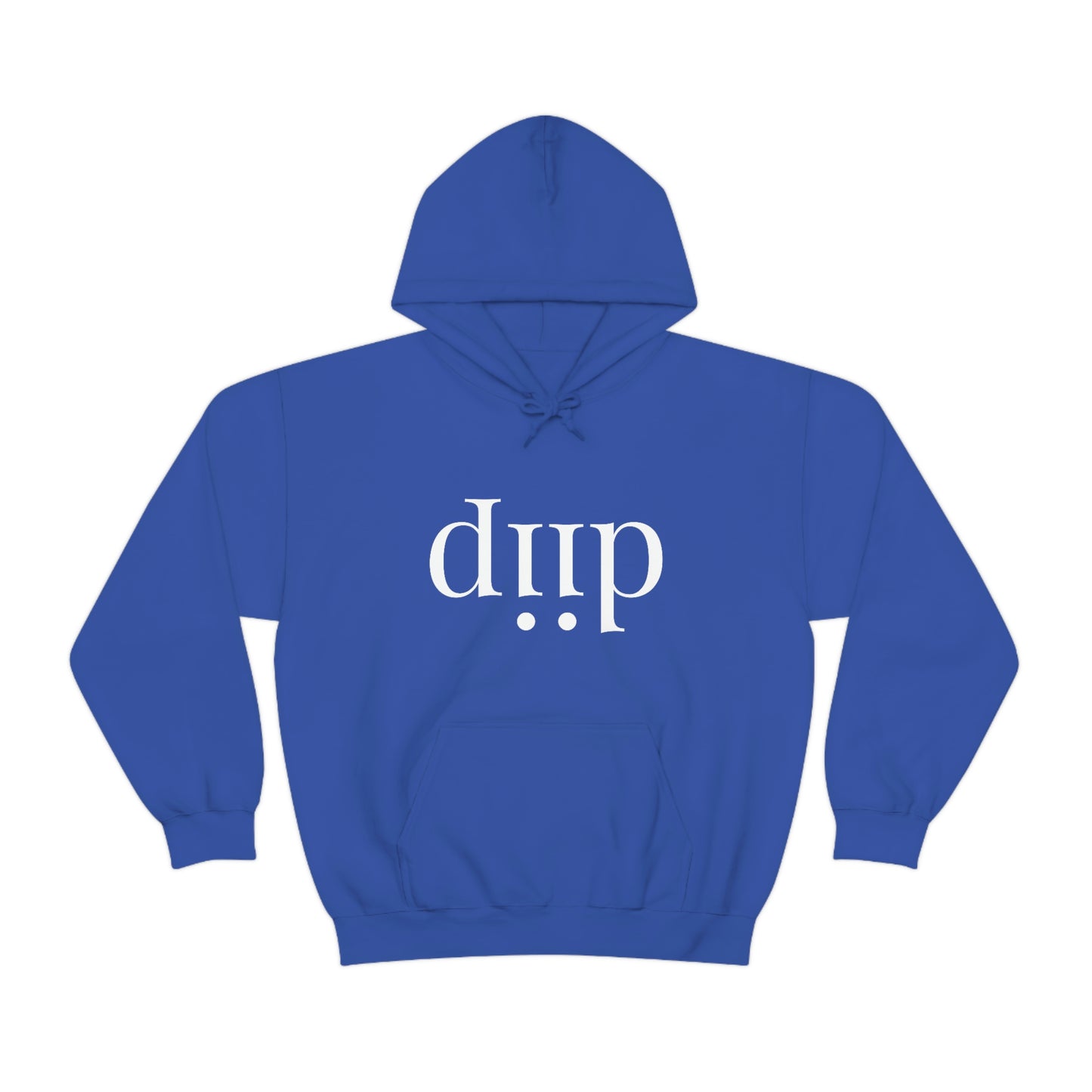 DIIP ART (white font ) Unisex Heavy Blend™ Hooded Sweatshirt