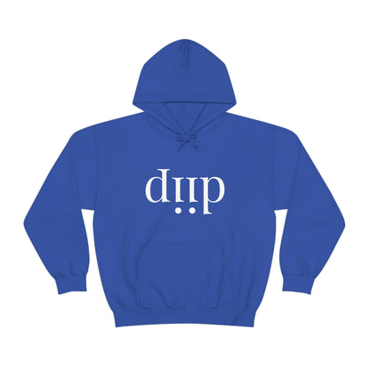 DIIP ART (white font ) Unisex Heavy Blend™ Hooded Sweatshirt