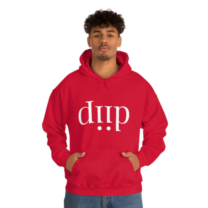 DIIP ART (white font ) Unisex Heavy Blend™ Hooded Sweatshirt