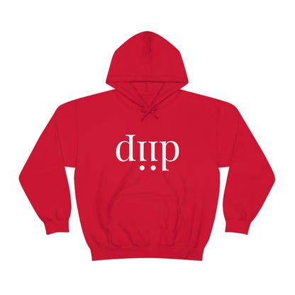 DIIP ART (white font ) Unisex Heavy Blend™ Hooded Sweatshirt