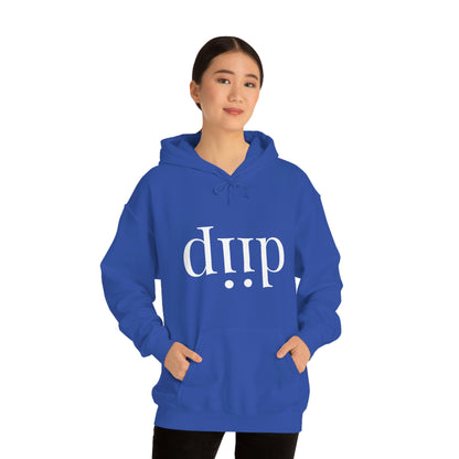 DIIP ART (white font ) Unisex Heavy Blend™ Hooded Sweatshirt