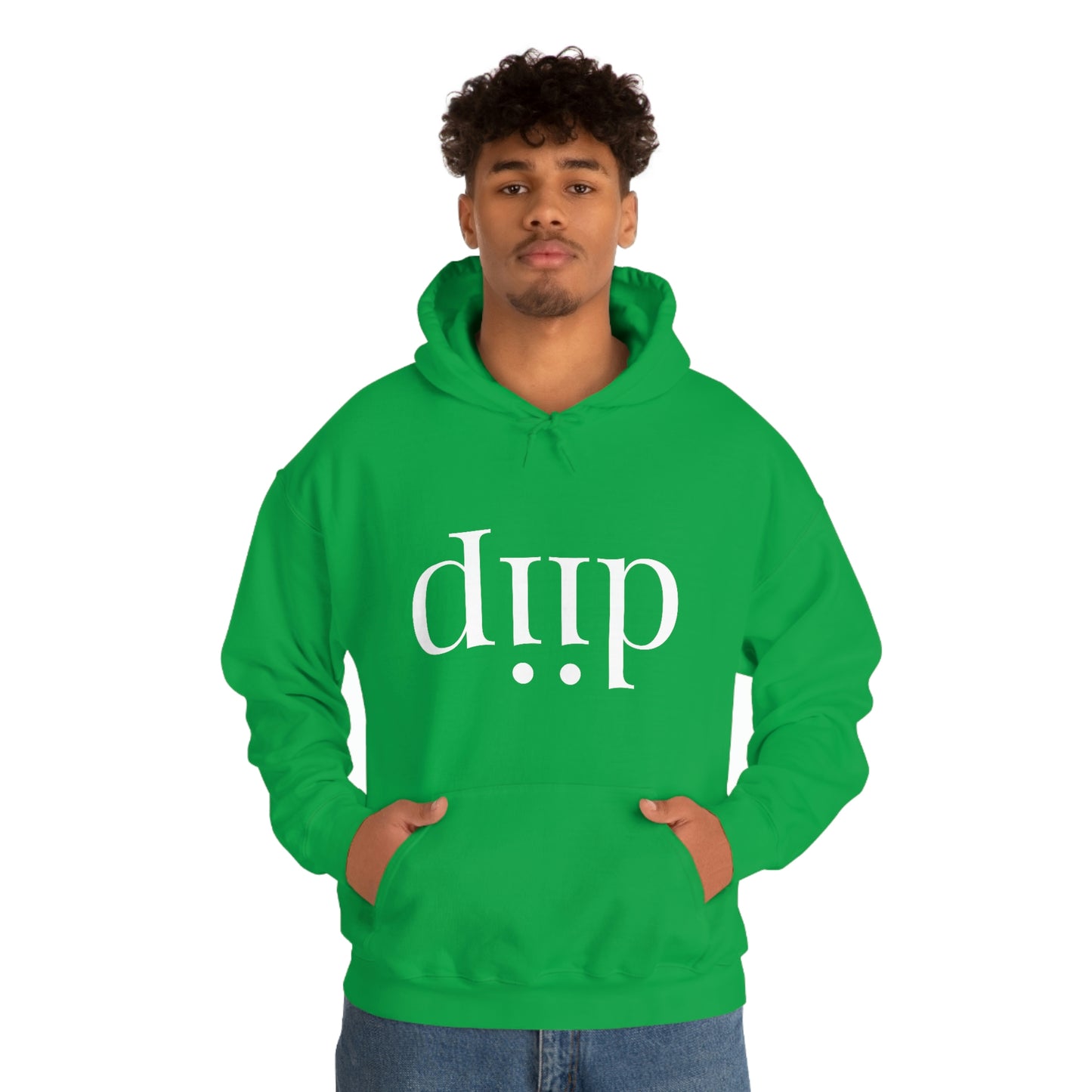 DIIP ART (white font ) Unisex Heavy Blend™ Hooded Sweatshirt