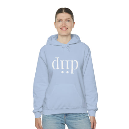 DIIP ART (white font ) Unisex Heavy Blend™ Hooded Sweatshirt