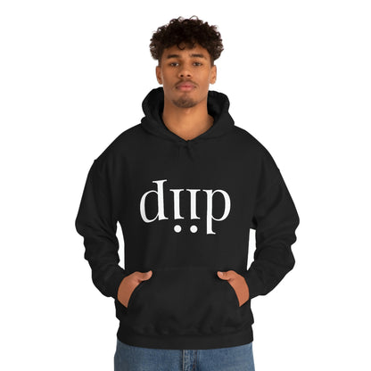 DIIP ART (white font ) Unisex Heavy Blend™ Hooded Sweatshirt