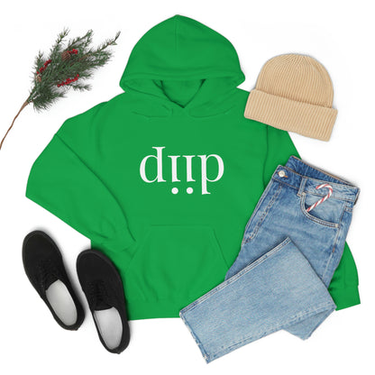 DIIP ART (white font ) Unisex Heavy Blend™ Hooded Sweatshirt